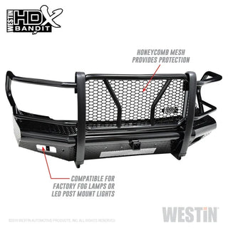 Westin Black Front Bumper: Dodge Ram 2500 (2010) / Ram 3500 (2010) / Ram 2500 (11-19) / 3500 (11-19)