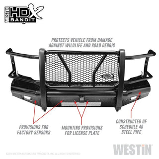 Westin Black Front Bumper: Dodge Ram 2500 (2010) / Ram 3500 (2010) / Ram 2500 (11-19) / 3500 (11-19)
