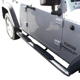 Westin Stainless Steel PRO TRAXX 4 Oval Nerf Step Bars: Jeep Wrangler JK (07-18)