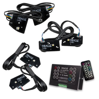Oracle Lighting Projector LED Headlight DRL Kit: Ram 1500 2019-2024 w/ RGBW+A 2.0 Controller