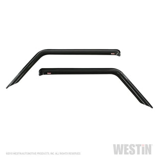 Westin Wade Slim Wind Deflector 2pc: Jeep Wrangler 2018-2024