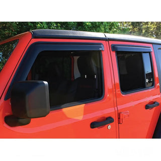Westin Wade Slim Wind Deflector 2pc: Jeep Wrangler 2018-2024