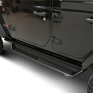 Westin Textured Black Outlaw Drop Running Boards: Jeep Wrangler 2018-2026