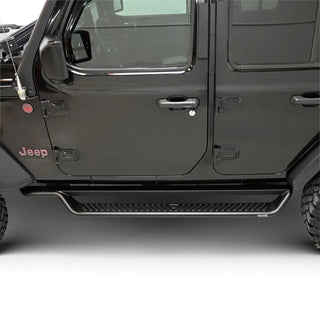 Westin Textured Black Outlaw Drop Running Boards: Jeep Wrangler 2018-2026