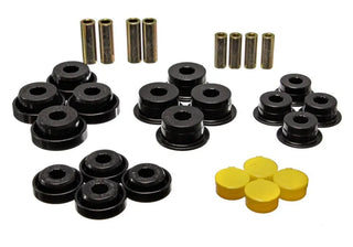 Energy Suspension Black Rear Control Arm Bushings: Jeep Wrangler 1997-2006 w/ OEM Outer Shells