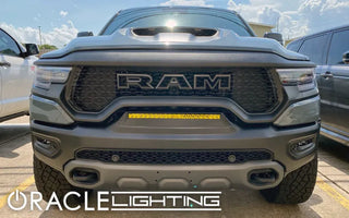 ORACLE Lighting Front Bumper Flush LED Light Bar System (FRONT): Ram 1500 2019-2024 w/ Yellow