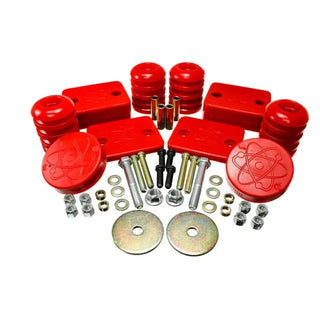 Energy Suspension Red Front Bump Stop Set (SET OF 2): Jeep Wrangler 2018-2020