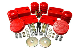 Energy Suspension Red Front Bump Stop Set (SET OF 2): Jeep Wrangler 2018-2020