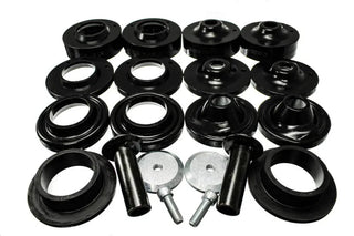 Energy Suspension Black Rock-Flex 2in Adjustable Coil Spacer Set: Jeep Wrangler 2018-2020