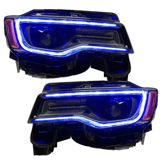 Oracle Lighting Dynamic Headlight DRL Upgrade Kit ColorSHIFT: Jeep Grand Cherokee 2014-2021