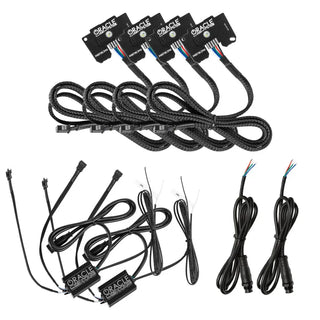 ORACLE Lighting RGB+W Headlight DRL Kit: Jeep Wrangler / Gladiator (18-24) w/ RF Controller