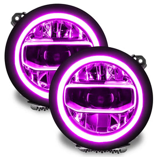 ORACLE Lighting RGB+W Headlight DRL Kit: Jeep Wrangler / Gladiator (18-24) w/ RF Controller