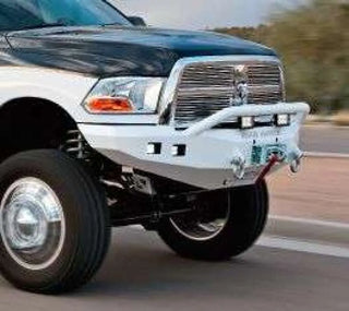 Road Armor Stealth Front Winch Bumper w/ Pre-Runner Guard: Multiple Ram Fitments