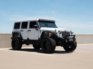 Road Armor Stealth Front Fender Flare (FRONT): Jeep Wrangler JK 2007-2018 w/ LED DRL