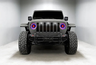 Oracle Lighting Pre-Runner Style LED Grille Kit: Jeep Wrangler 2018-2023 (5870-001)