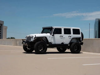 Road Armor Stealth Front Fender Flare (FRONT): Jeep Wrangler JK 2007-2018 w/ LED DRL