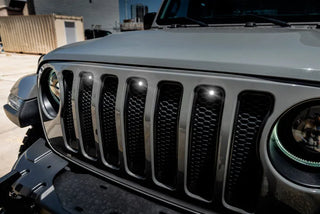 Oracle Lighting Pre-Runner Style LED Grille Kit: Jeep Wrangler 2018-2023 (5870-001)