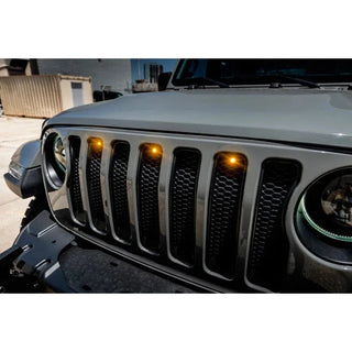 ORACLE Lighting Pre-Runner Style LED Grille Kit: Jeep Wrangler 2018-2023 (5870-004)