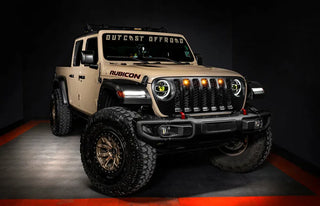 Oracle Lighting Pre-Runner Style LED Grille Kit: Jeep Gladiator 2020-2023 w/ Amber