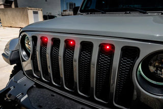 Oracle Pre-Runner Style LED Grille Kit: Jeep Gladiator 2020-2023 w/ Red