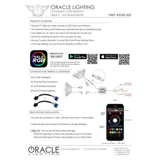 Oracle Lighting High Powered Black LED Headlights: Jeep Wrangler (07-17) / Wrangler JK (18)