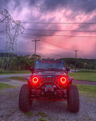 Oracle Lighting High Powered Black LED Headlights: Jeep Wrangler (07-17) / Wrangler JK (18)