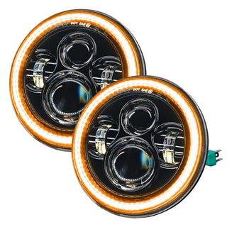 Oracle Lighting Switchback LED Halo Headlights: Jeep Wrangler JK (2007-2017) / Wrangler JK (2018)