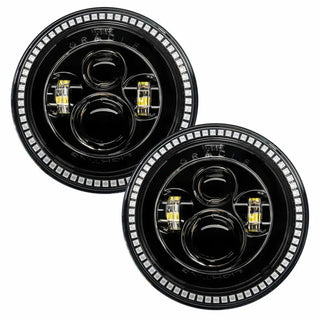 ORACLE Lighting 7in High Powered LED Headlights (FRONT): Jeep Wrangler / Wrangler JK (07-18) - Black