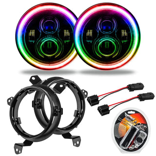 ORACLE Lighting High Powered ColorSHIFT LED Headlights (PAIR): Jeep Wrangler / Gladiator (18-24)
