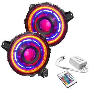 ORACLE Lighting Bi-LED Projector Headlights: Jeep Wrangler / Gladiator (18-24)