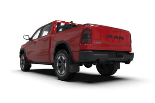 Rally Armor Black UR Mud Flap: Ram 1500 2019-2024 w/ Red Logo