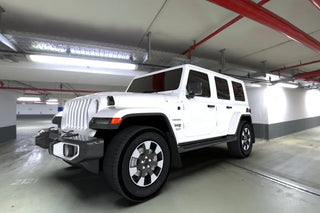 Rally Armor Black UR Mud Flap: Jeep Wrangler 2019-2024 (MF54-UR-BLK/BL)