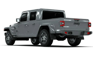 Rally Armor Black Mud Flap: Jeep Gladiator (2020-2024) w/ Red Logo