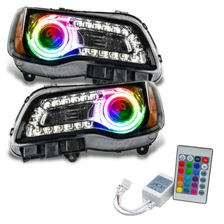 Oracle Lighting Black SMD Headlight: Chrysler 300 2011-2014 w/ Simple Controller
