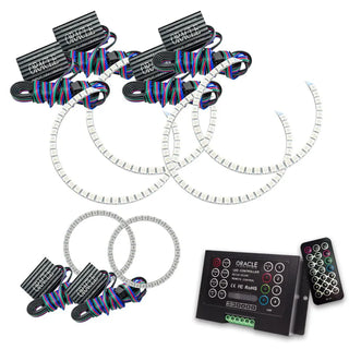 Oracle Lighting Triple Halo Kit: Jeep Grand Cherokee 2011-2013 w/ ColorSHIFT 2.0 Controller