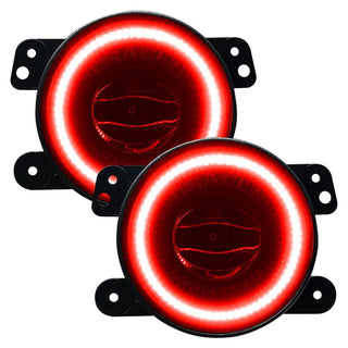 ORACLE Lighting Hi-Perf LED Fog Lights: Jeep Gladiator / Wrangler / JK (07-24) - Red
