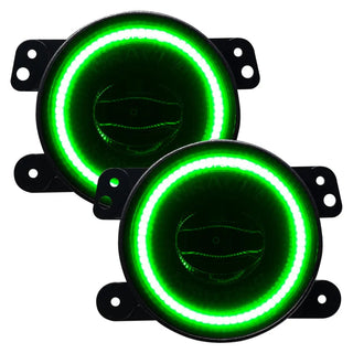 ORACLE Lighting Hi-Perf LED Fog Lights (PAIR): Jeep Wrangler / JK / Gladiator (07-24) w/ Green