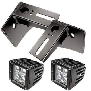 Oracle Lighting Lower Windshield Mount Brackets and Lights Combo: Jeep Wrangler 2007-2021