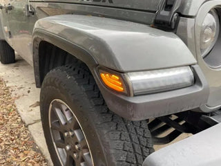 ORACLE Lighting Smoked Lens LED Front Sidemarkers: Jeep Wrangler (18-24) / Gladiator (20-24)
