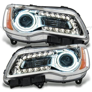 Oracle Lighting LED Halo Headlights Chrome Housing: Chrysler 300 2011-2014