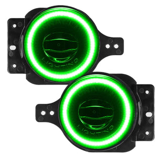 Oracle Lighting High Performance LED Fog Lights: Jeep Wrangler (18-24) / Gladiator (20-24) w/ Green