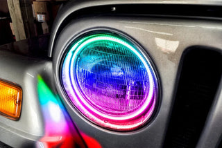 ORACLE Lighting ColorSHIFT LED Waterproof Halo Kit w/ Simple Controller: Jeep Wrangler 1997-2006