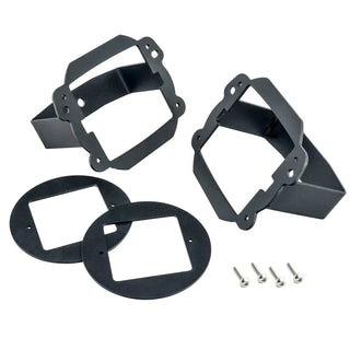 Oracle Lighting Cube Light Conversion Mount Brackets (Pair) w/ Bezel: Jeep Wrangler 2007-2021