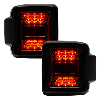 Oracle Lighting Black Series LED Tail Lights: Jeep Wrangler (18-24) / Gladiator (20-24)