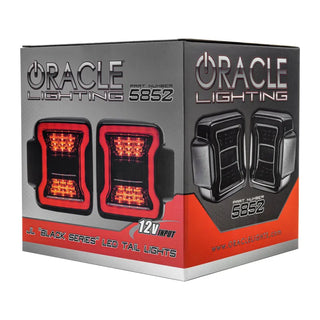 Oracle Lighting Black Series LED Tail Lights: Jeep Wrangler (18-24) / Gladiator (20-24)