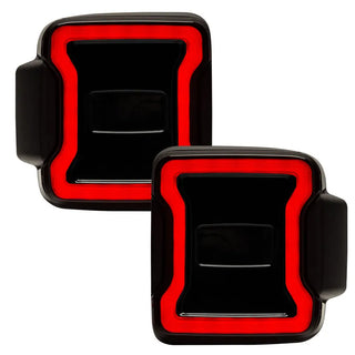Oracle Lighting Black Series LED Tail Lights: Jeep Wrangler (18-24) / Gladiator (20-24)