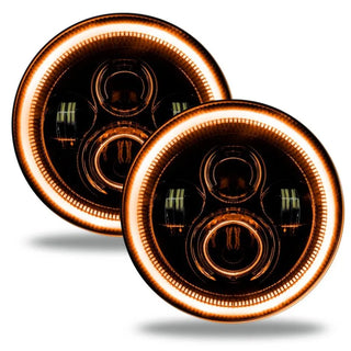 ORACLE Lighting High Powered LED Headlights (PAIR) w/ Amber: Jeep Wrangler / Gladiator (18-24)