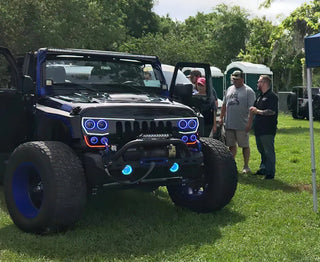 Oracle Lighting Vector LED Halo Grille Kit: Jeep Wrangler (07-21) / JK (18)