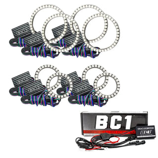 Oracle Lighting Vector Jeep Wrangler JK Grille Halo Kit: Jeep Wrangler 2007-2017 w/ BC1 Controller