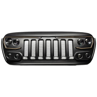 Oracle Lighting Vector Series Full LED Grille: Jeep Wrangler (18-23) / Gladiator (20-23)